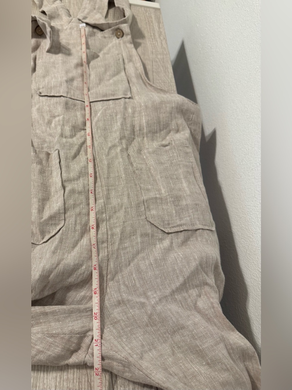 Linen Fairytales 100% Linen Oatmeal
Overalls Jumpsuit XS Lantern Leg
Lagenlook - Picture 4 of 9
